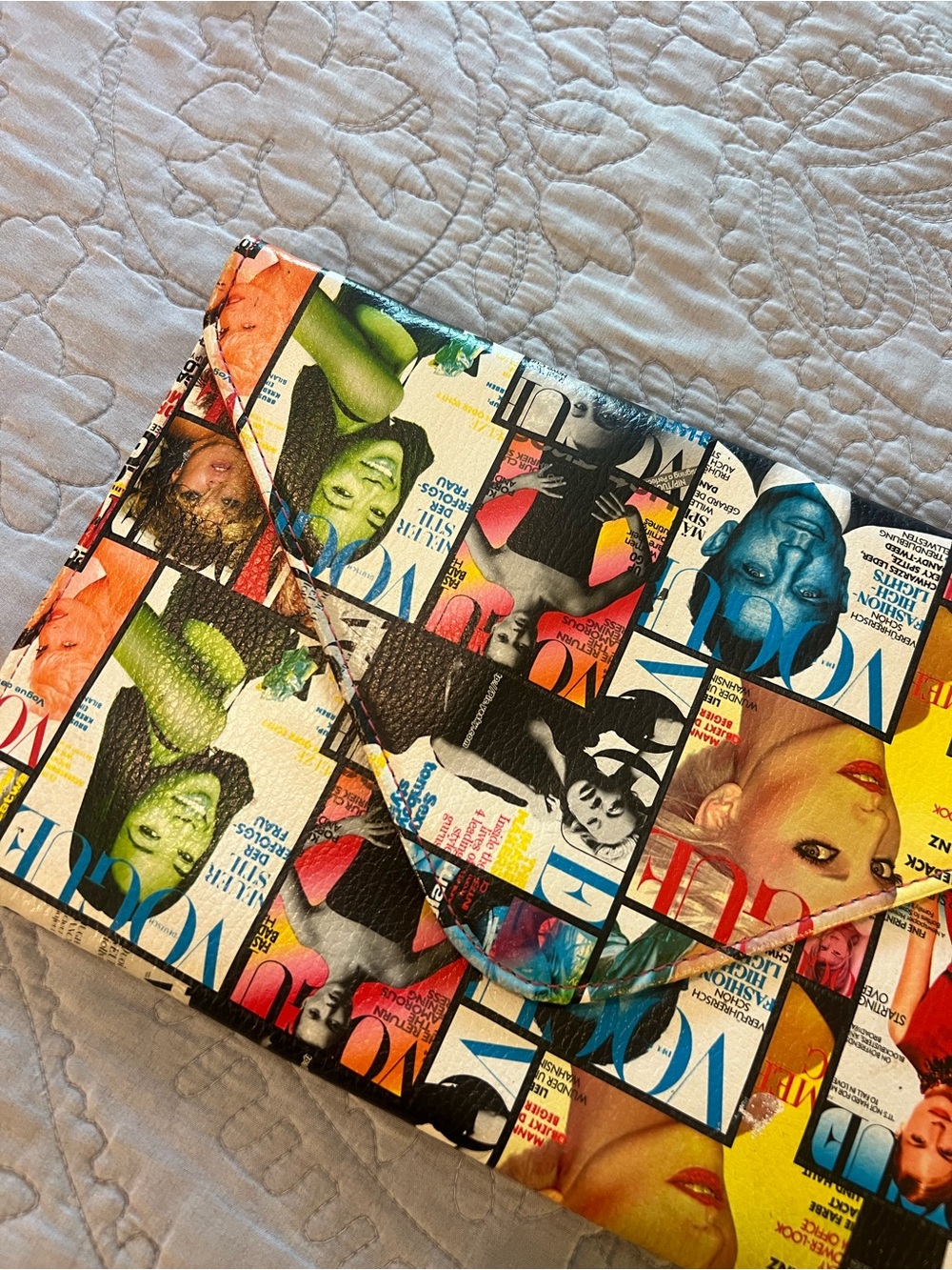 90s Y2K Vogue Magazine Collage Envelope Clutch